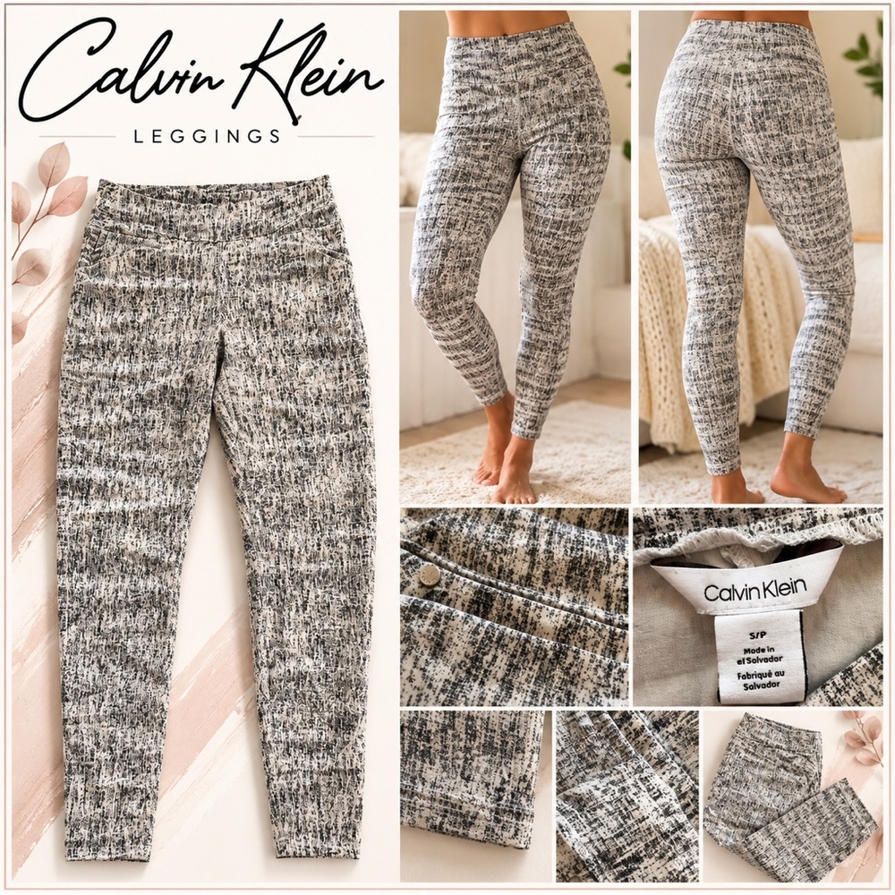 Calvin Klein Girls' Heathered Gray Leggings